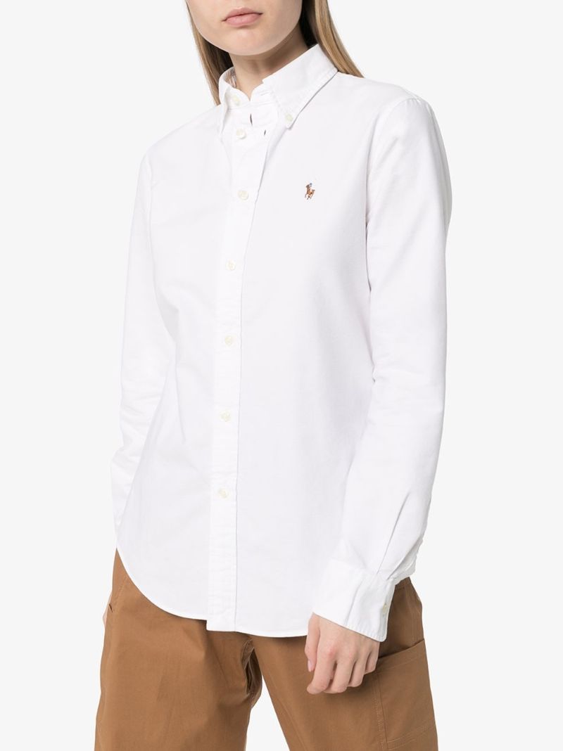 Logo-embroidered Oxford Shirt