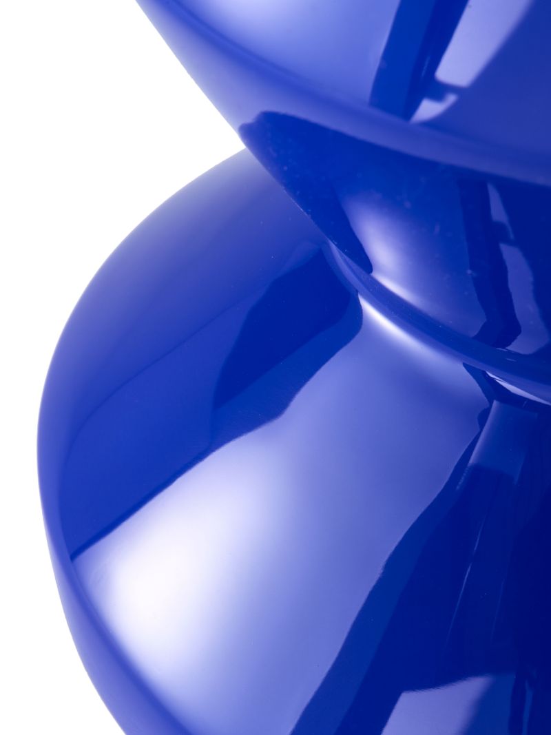 Blue Zig Zag Stool