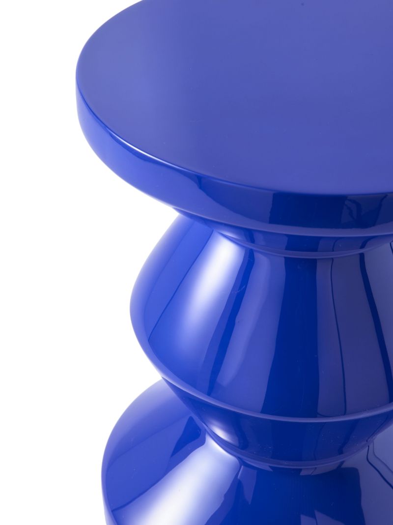 Blue Zig Zag Stool