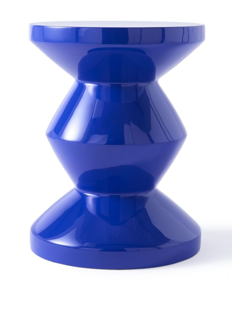 Blue Zig Zag Stool