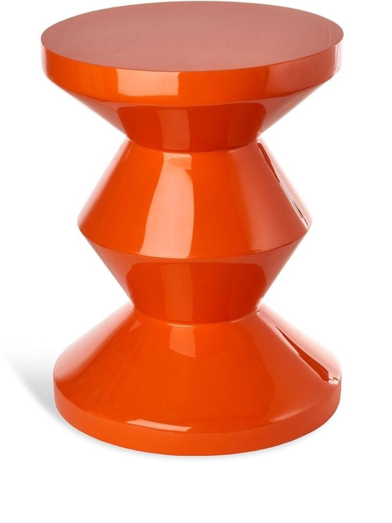 Orange Zig Zag Stool