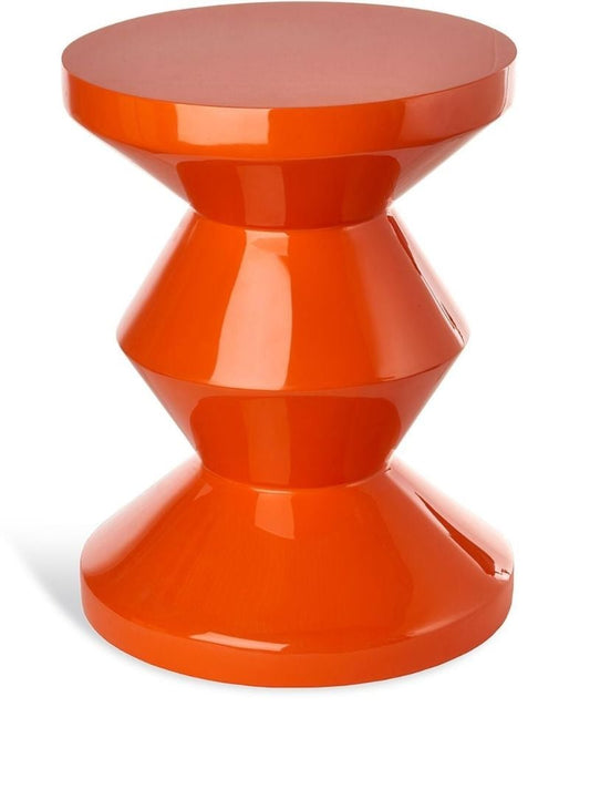 Orange Zig Zag Stool
