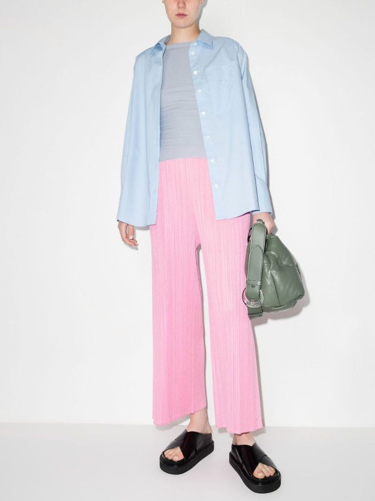 Monthly Colors March Wide Leg PlissÃ_x0083_Â© Trousers