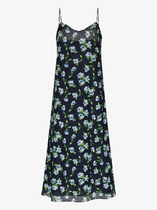 Floral Print Midi Slip Dress