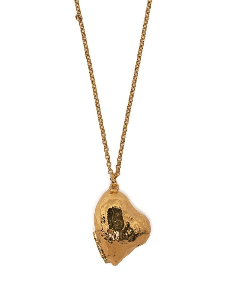 Gold-plated the Flame of Desire Locket Necklace