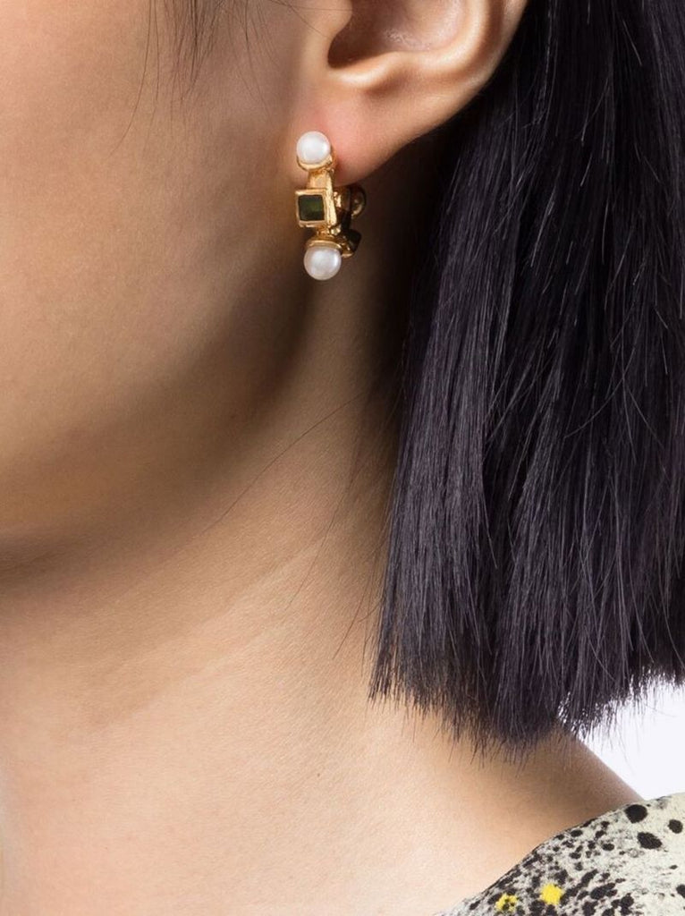 Gold-plated the Traveller's Path Hoop Earrings