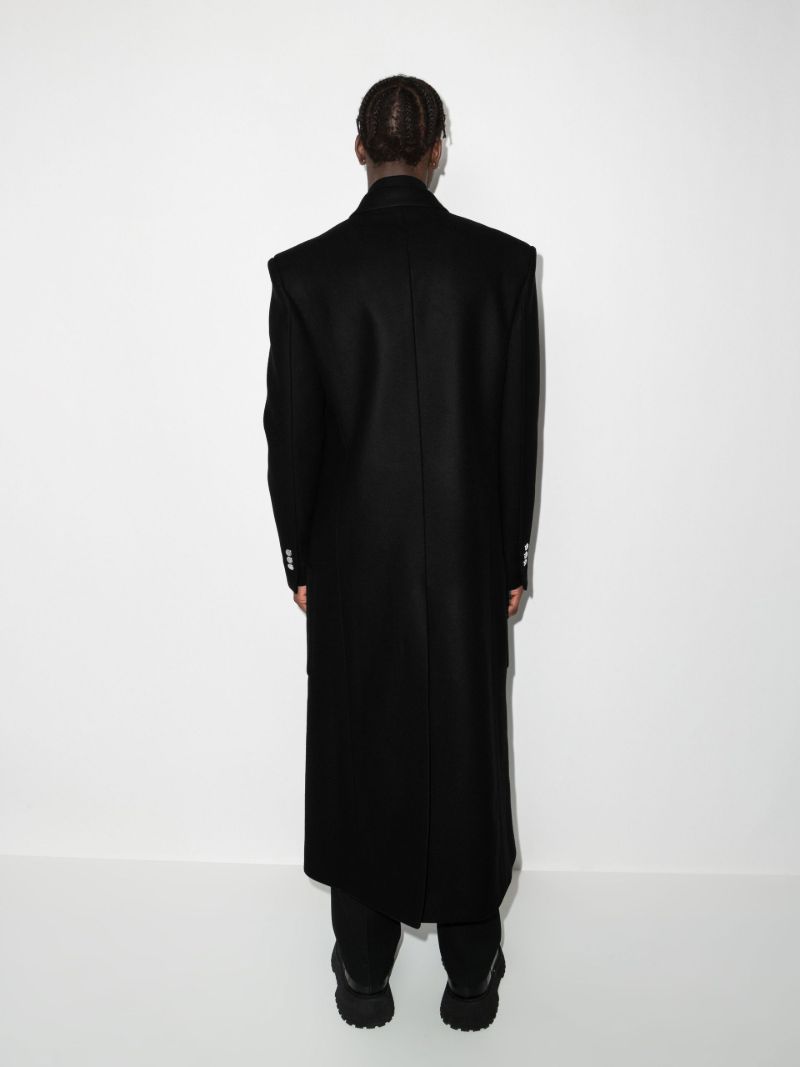 Double-breasted Wool Overcoat