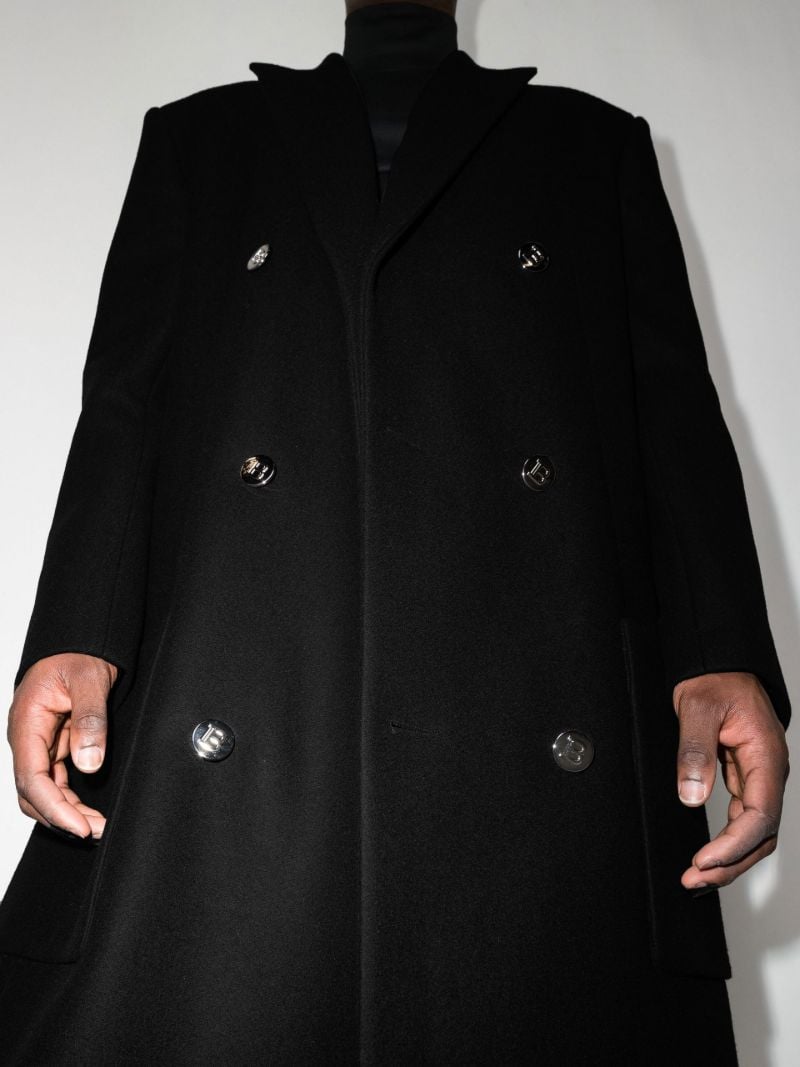Double-breasted Wool Overcoat
