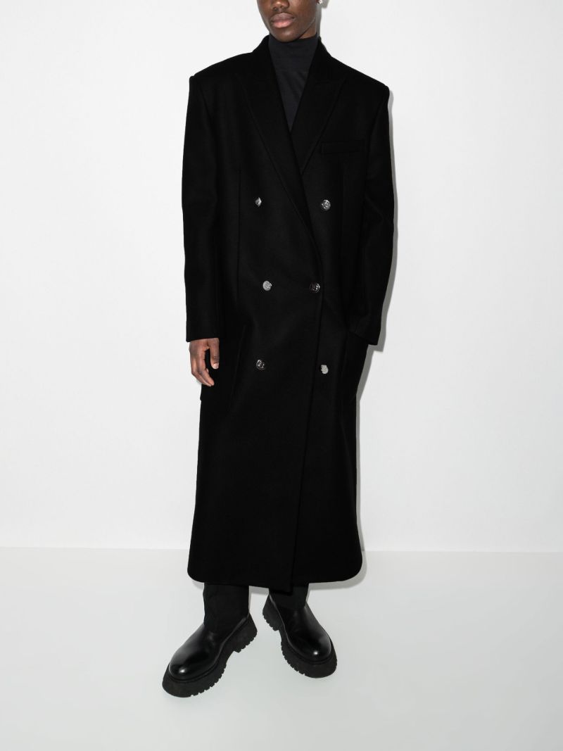 Double-breasted Wool Overcoat