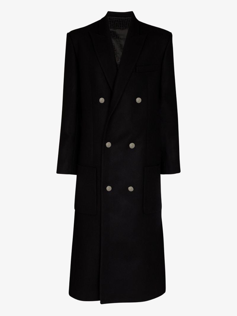 Double-breasted Wool Overcoat