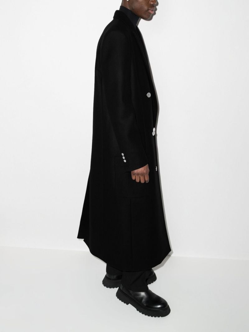 Double-breasted Wool Overcoat