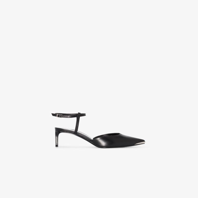 Black 50 Leather Pumps