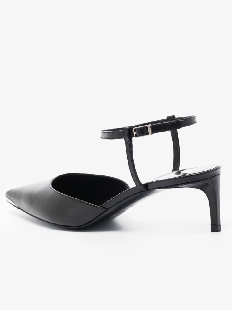 Black 50 Leather Pumps