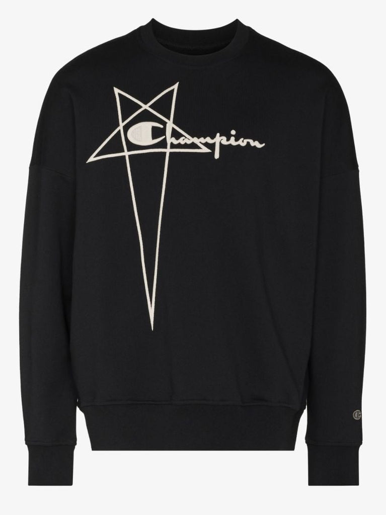 X Champion Logo Cotton Sweatshirt