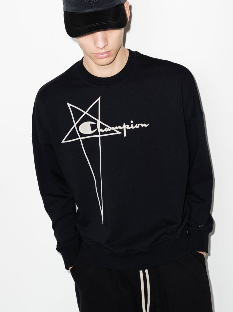 X Champion Logo Cotton Sweatshirt