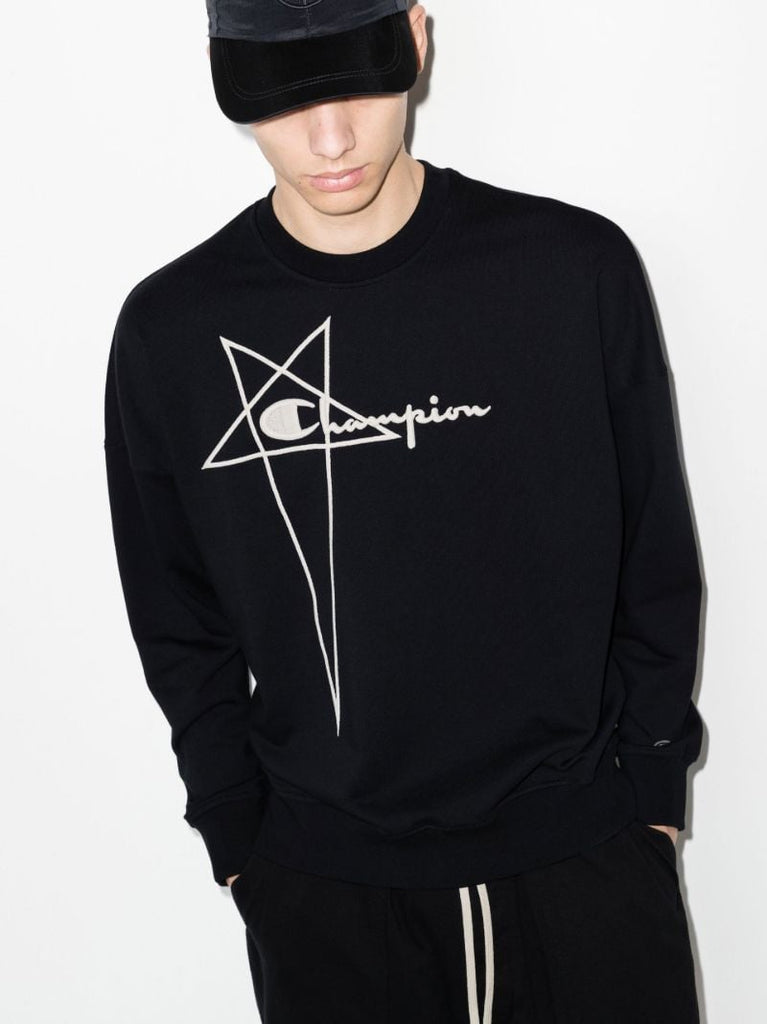 X Champion Logo Cotton Sweatshirt