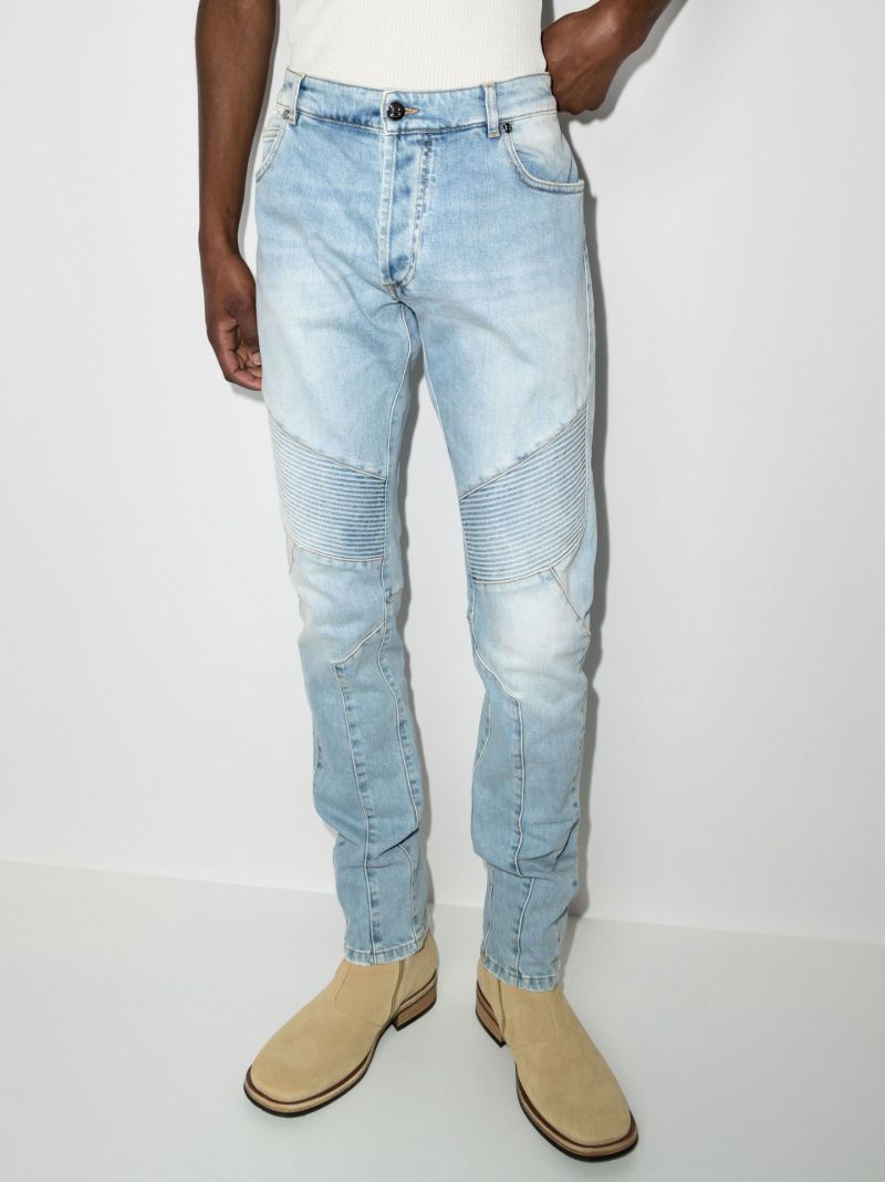 Panelled Slim Fit Jeans