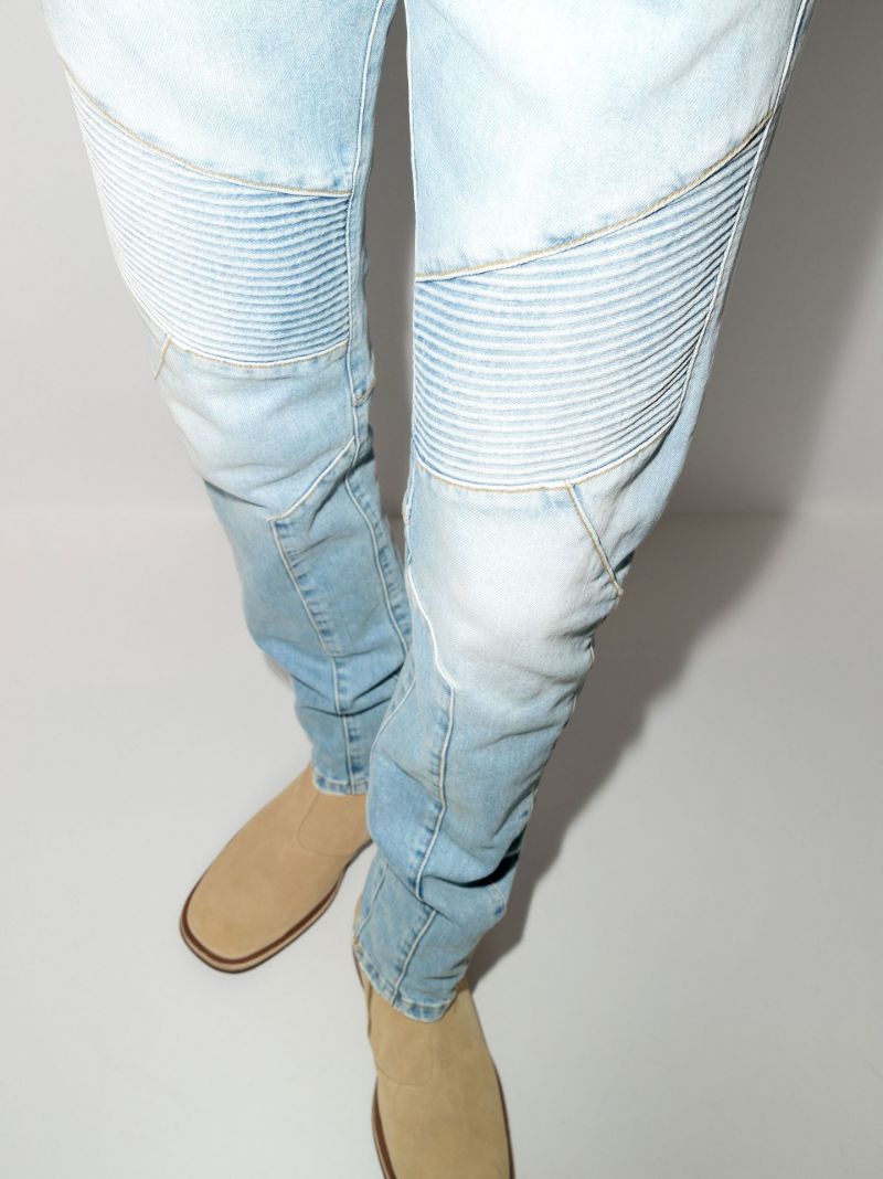 Panelled Slim Fit Jeans