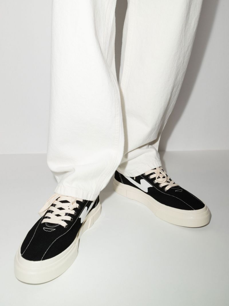 Black Dellow S-strike Low Top Canvas Sneakers