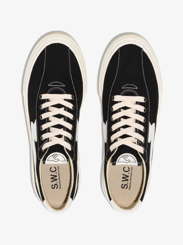 Black Dellow S-strike Low Top Canvas Sneakers