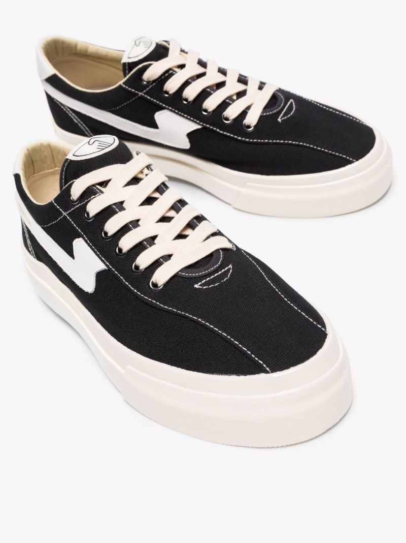 Black Dellow S-strike Low Top Canvas Sneakers