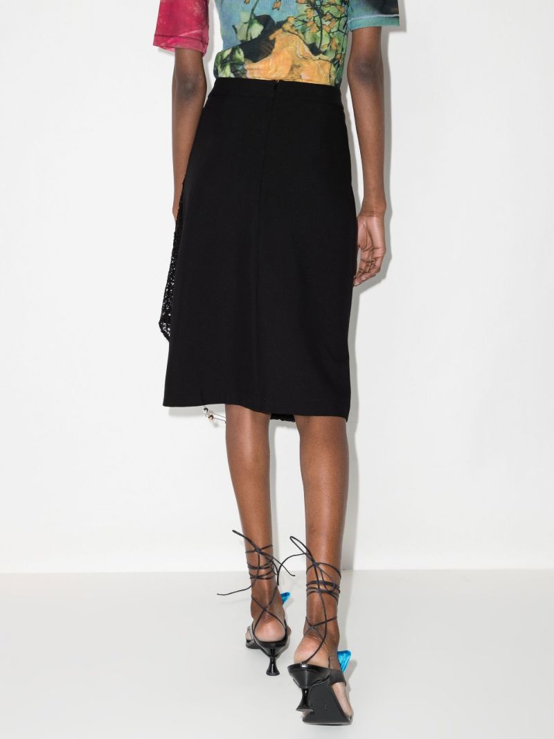Safety Pins High Waist Skirt