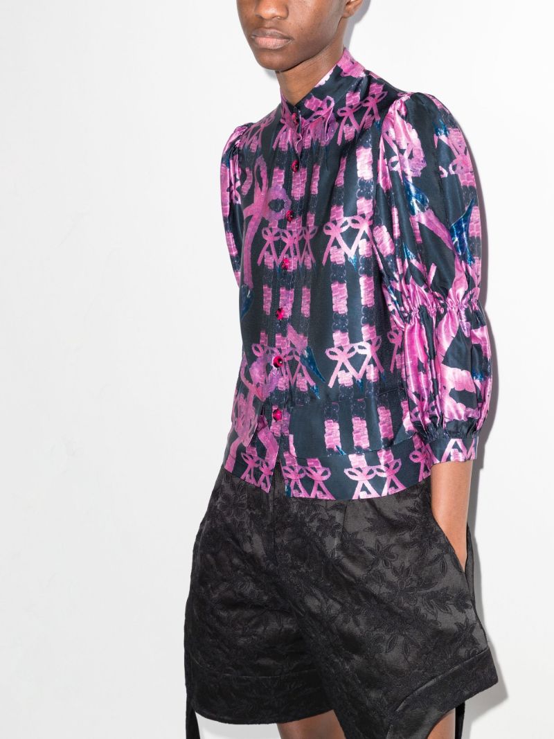 Printed Bubble Blouse