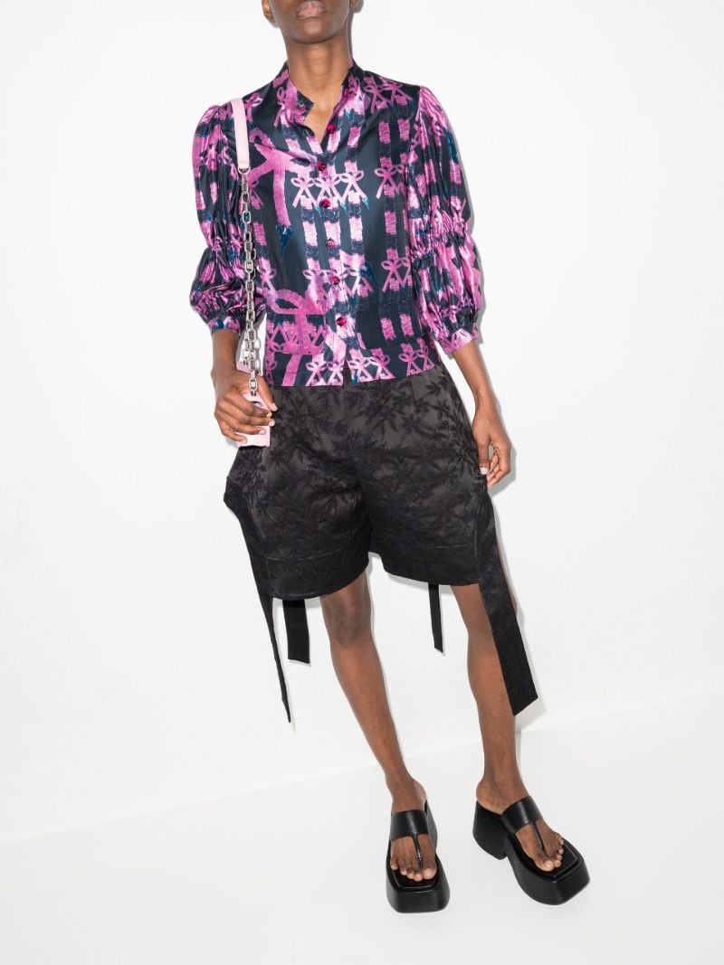 Printed Bubble Blouse