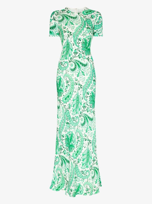 Paisley Print Maxi Dress