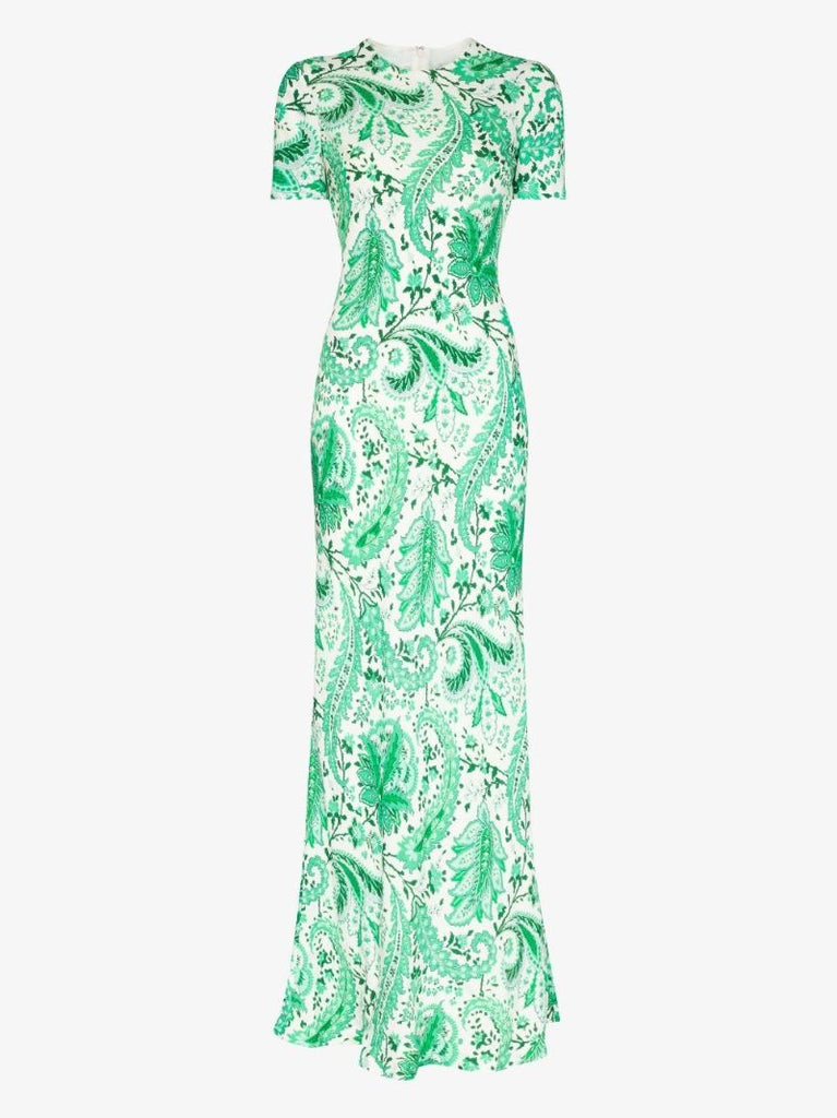 Paisley Print Maxi Dress