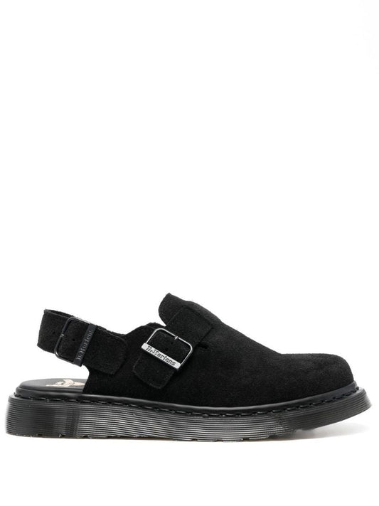 Black Jorge Buckled Suede Sandals