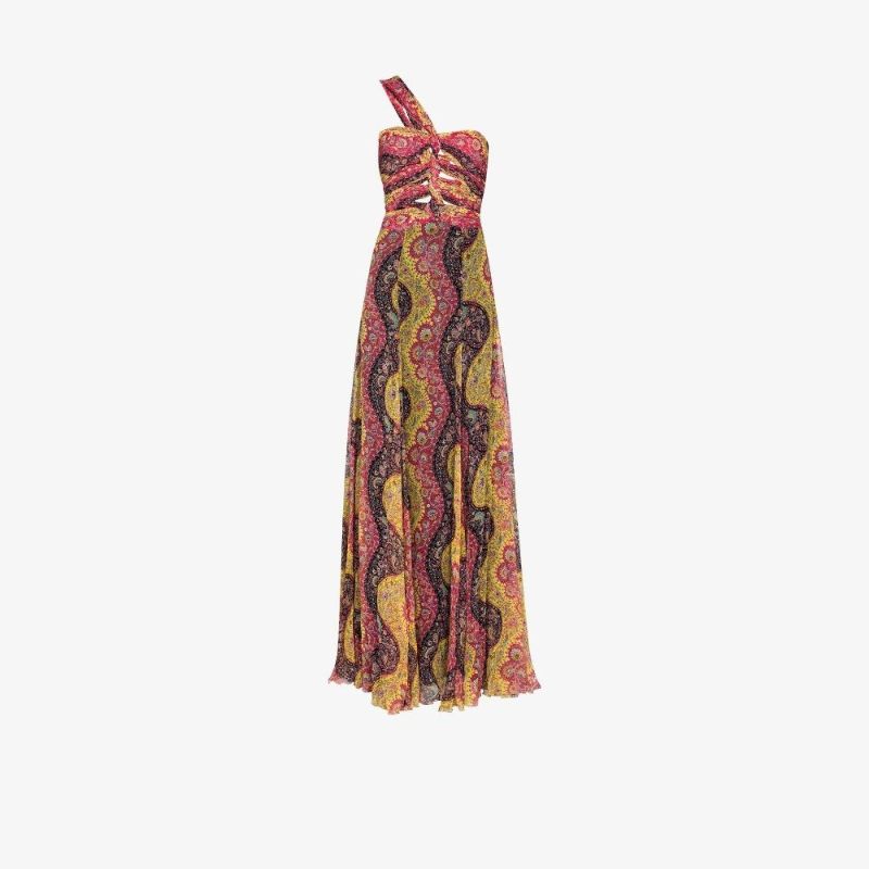 Paisley Print Maxi Dress