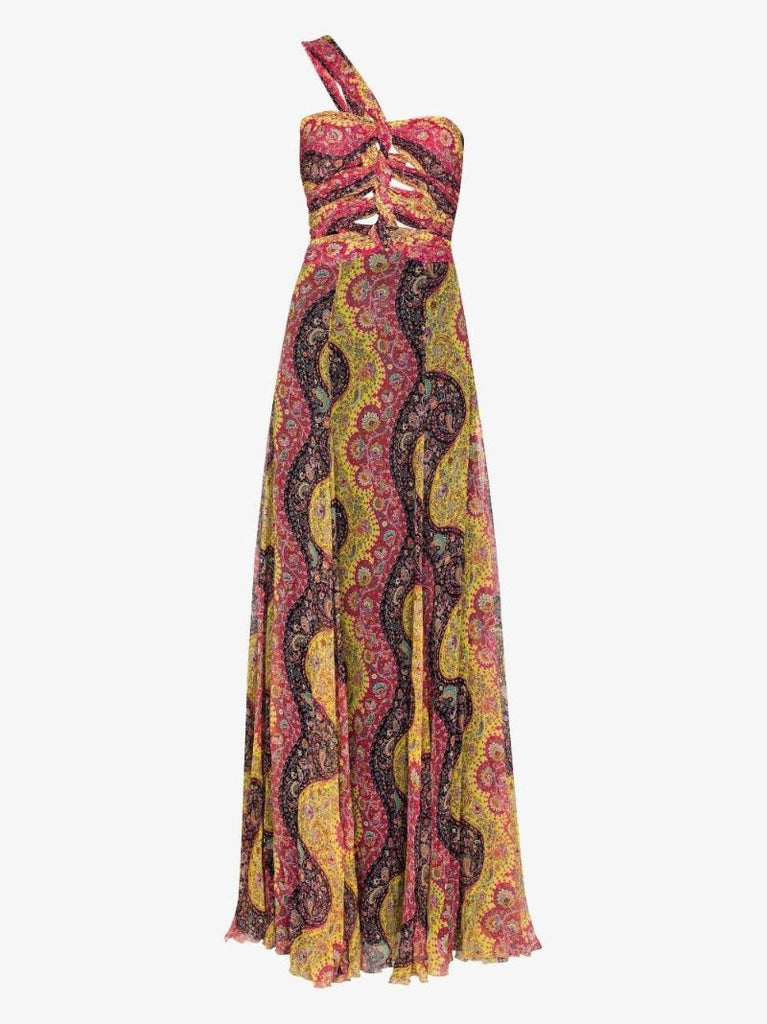 Paisley Print Maxi Dress