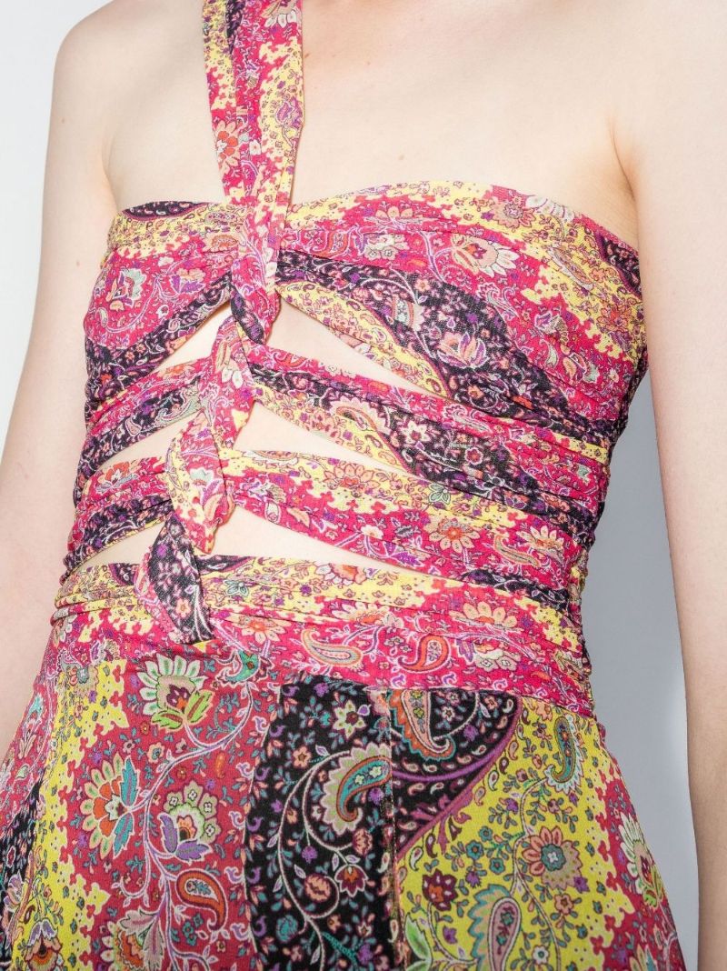 Paisley Print Maxi Dress