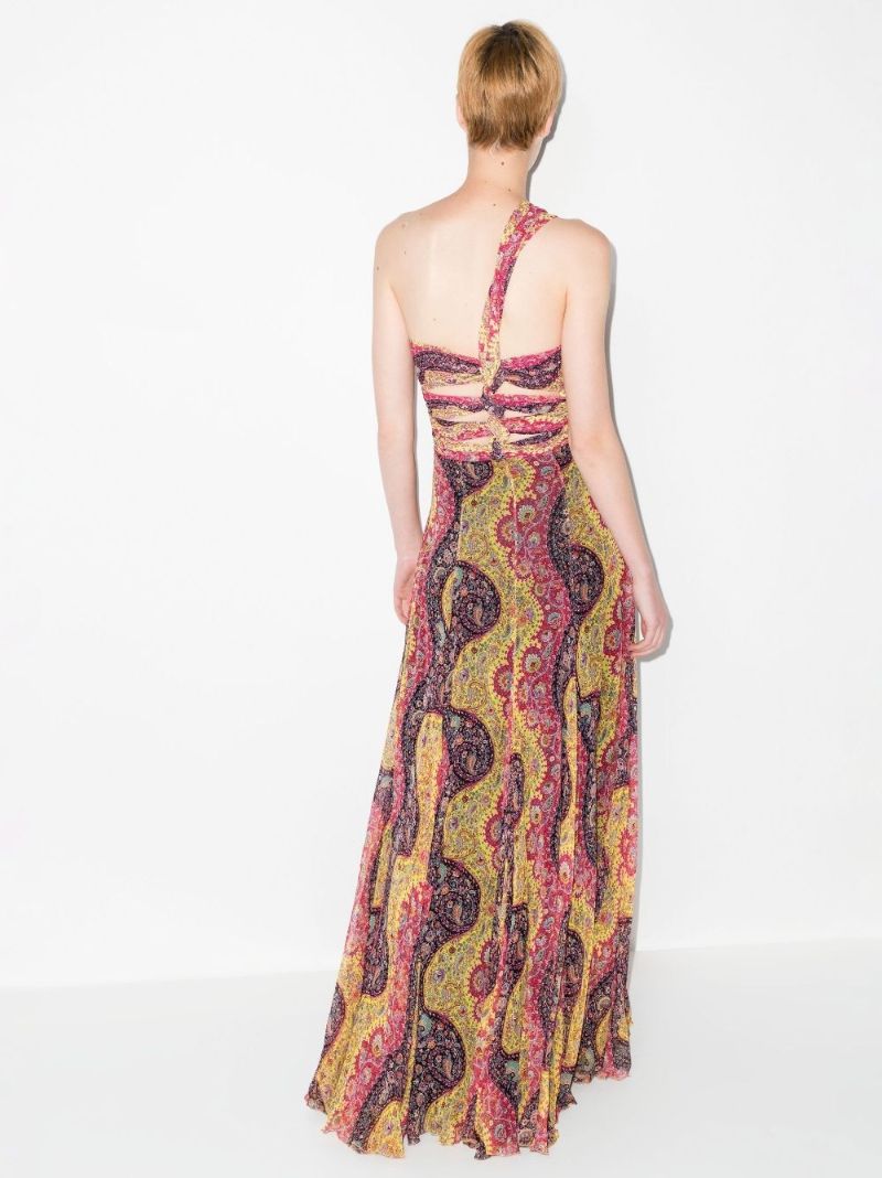 Paisley Print Maxi Dress