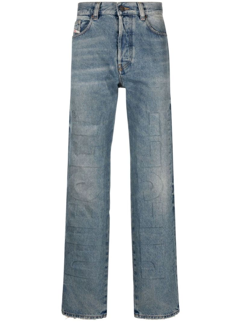Blue 2010 Straight-leg Jeans