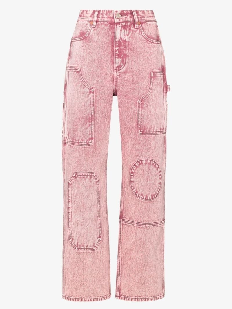 Over-dyed Bauhaus Patched Jeans