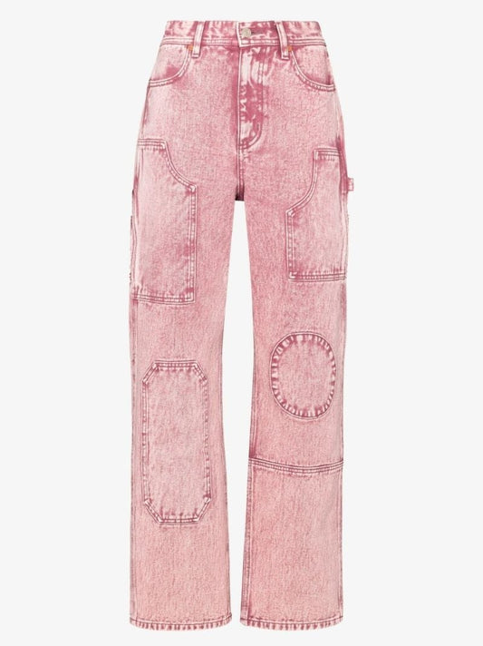 Over-dyed Bauhaus Patched Jeans