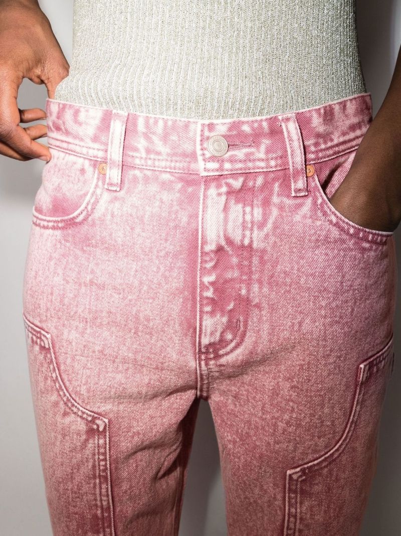 Over-dyed Bauhaus Patched Jeans