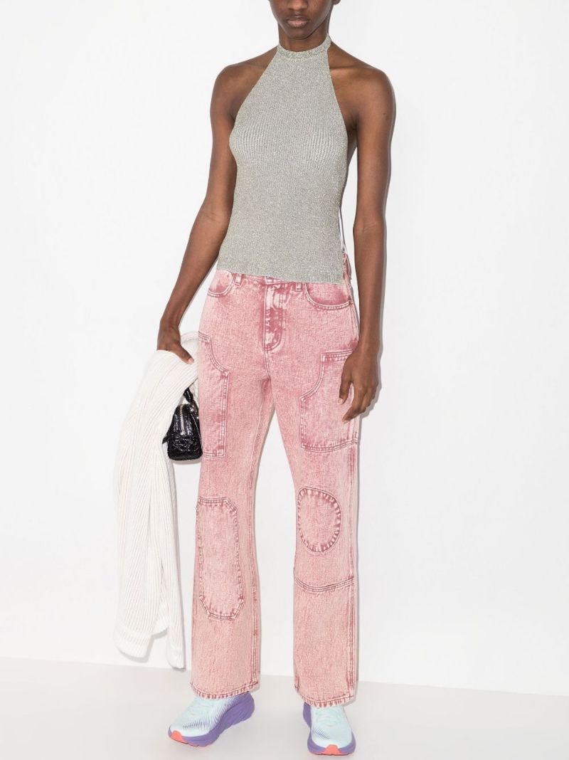 Over-dyed Bauhaus Patched Jeans