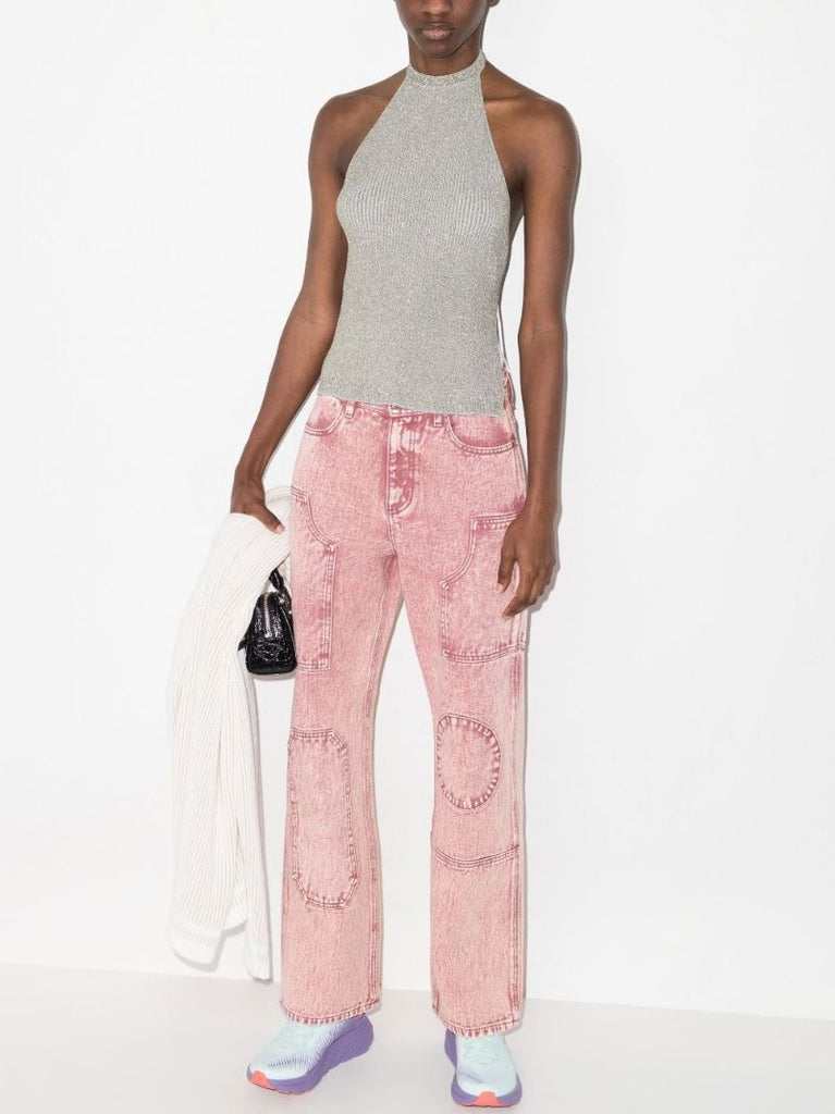 Over-dyed Bauhaus Patched Jeans