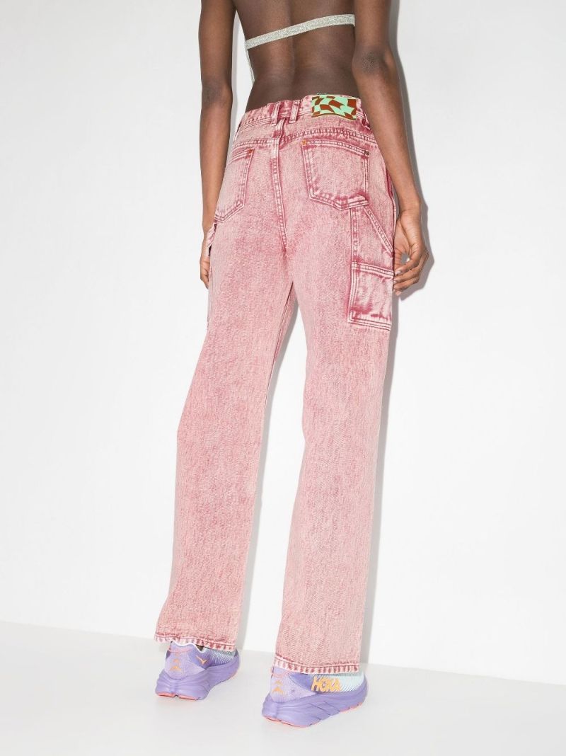 Over-dyed Bauhaus Patched Jeans