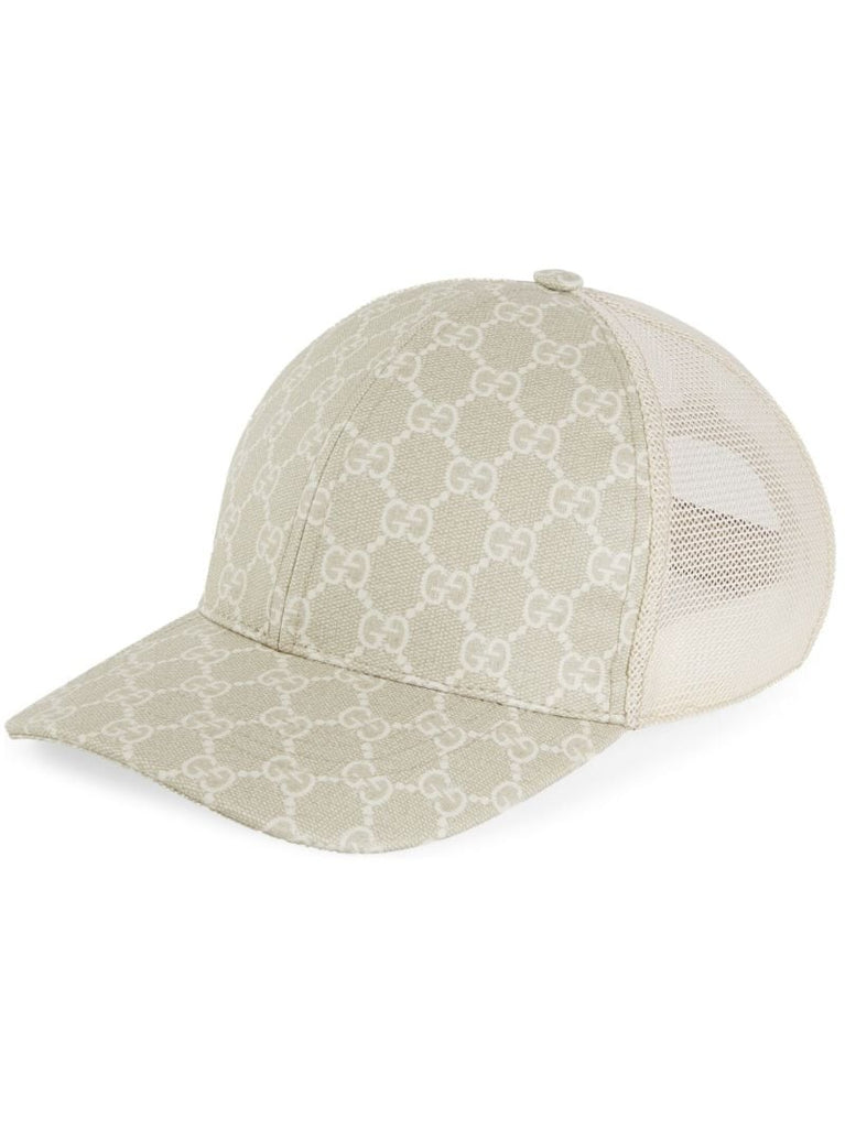Beige Gg Supreme Baseball Cap