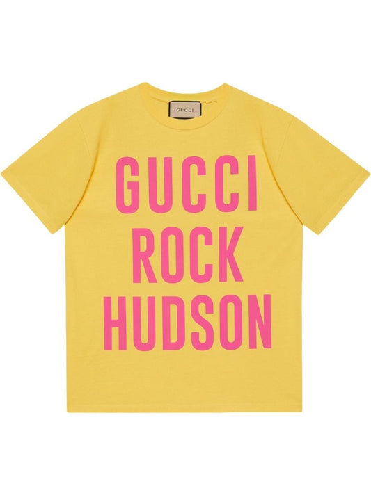 Yellow Rock Hudson Cotton T-shirt
