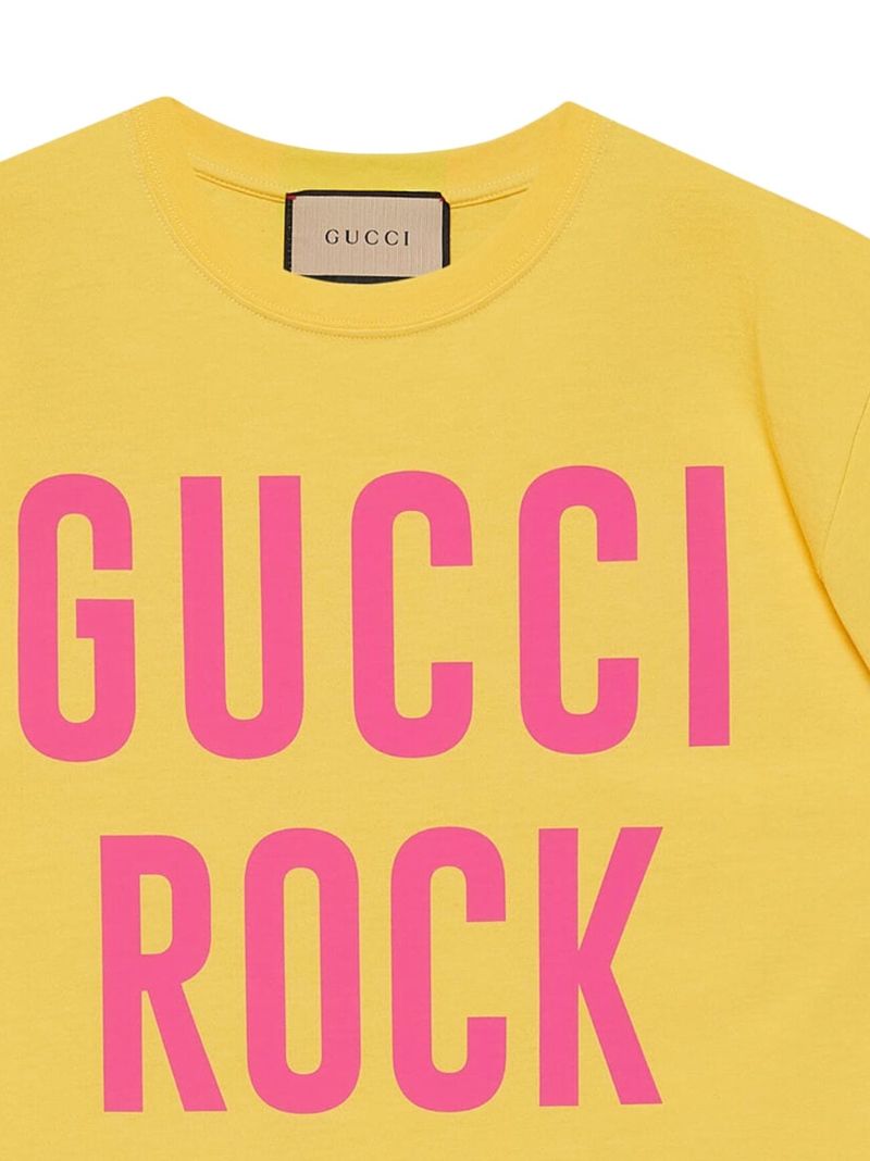 Yellow Rock Hudson Cotton T-shirt