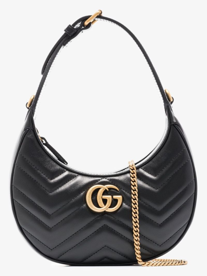 Black Gg Marmont Leather Mini Bag