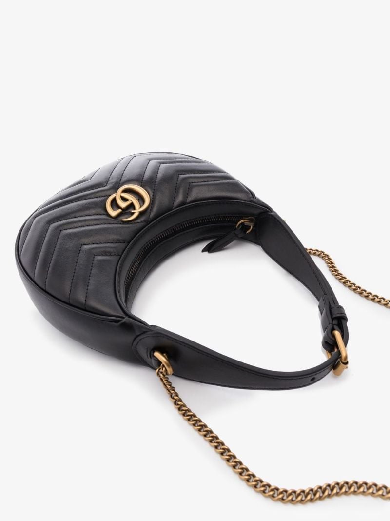 Black Gg Marmont Leather Mini Bag