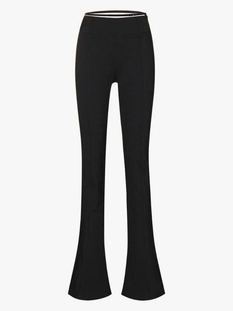 Le Pantalon Tangelo Flared Wool Trousers