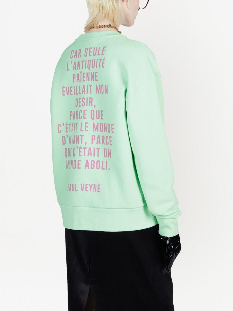 Green Elizabeth Taylor Cotton Sweatshirt
