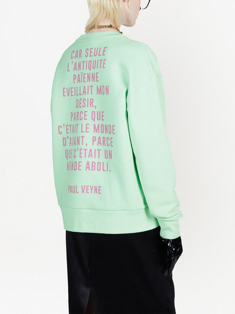 Green Elizabeth Taylor Cotton Sweatshirt